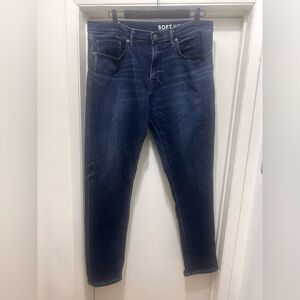 Gap Jeans Mens 34x32 Slim Taper Soft Wear Blue Dark Wash Stretch 2020 Denim